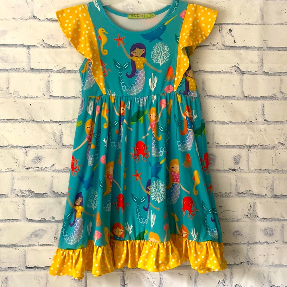 Super Adorable Girls Size 8 Mermaid Dress! Millie Loves Lilly!
